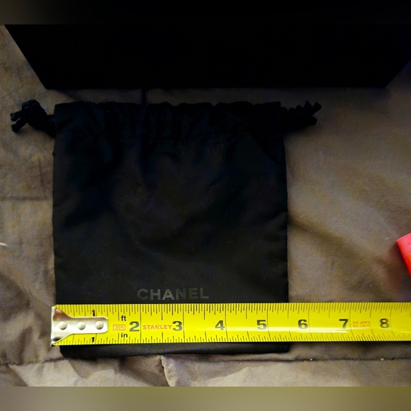 Chanel Empty Gift Box Dust Bag Pink Ribbon Insert Tags Chance Perfume 34 FL OZ - Picture 11 of 15